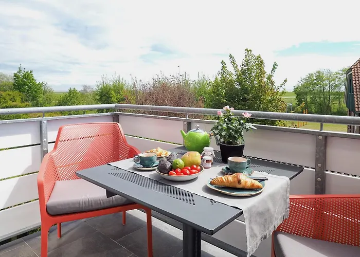 Antares Spiekerooger Gaestehaus-sonnengartenbalkon Nord - 5 Appartement Spiekeroog